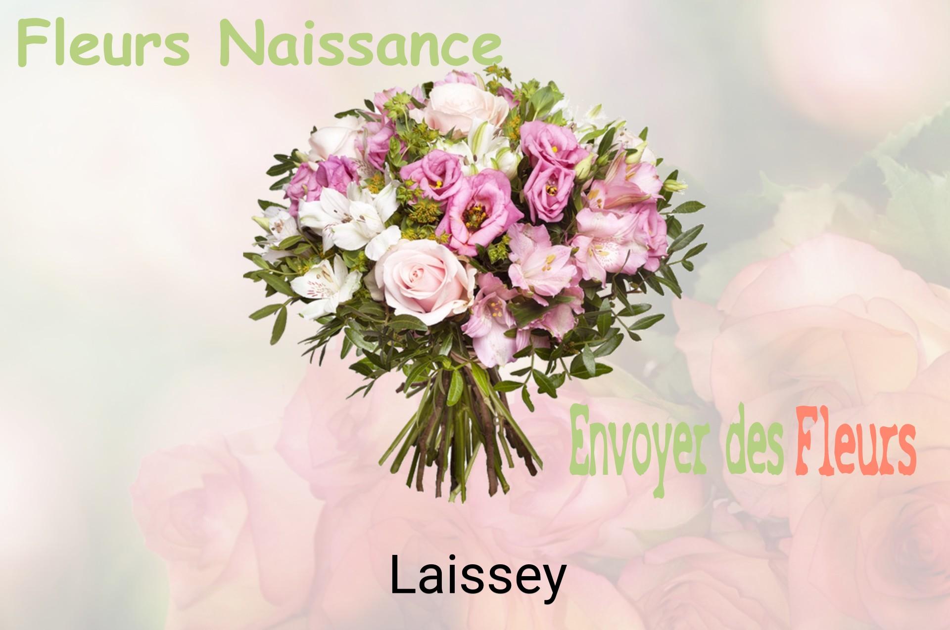 Bouquet de fleurs de naissance livré à Laissey